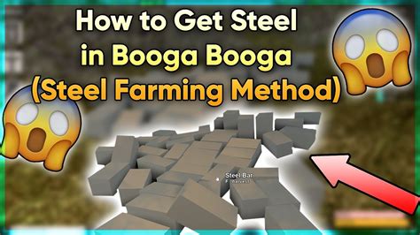 NOOBs Asked For GOLD. . How to make steel in booga booga